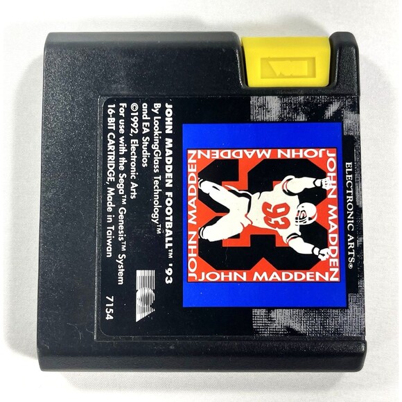 John Madden Football 93 Sega Genesis Electronic Arts Retro Cartridge Only Tested - Picture 4 of 6